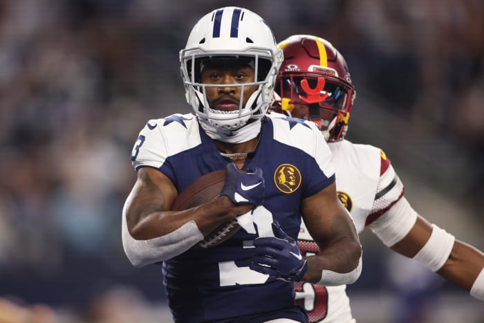 Receiver Brandin Cooks had four catches in a Dallas Cowboys win over the Washington Commanders.